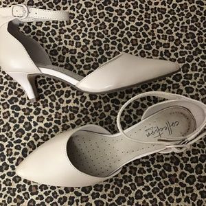 NEW Kitten heel neutral light bone CLARKS